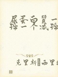 尿蛋白质一个加号一个减号