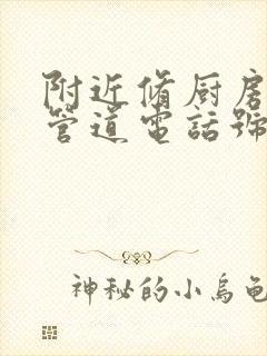 附近修厨房下水管道电话号码