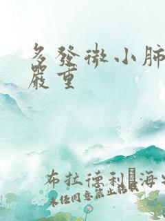 多发微小肺结节严重