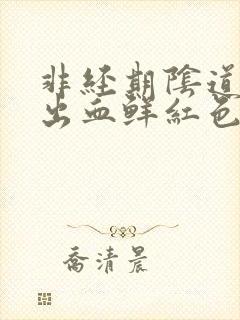 非经期阴道异常出血鲜红色