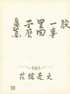 鼻子里一股恶臭怎么回事