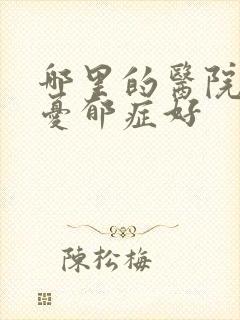 哪里的医院治疗忧郁症好