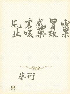 风寒感冒吃什么止咳药效果好