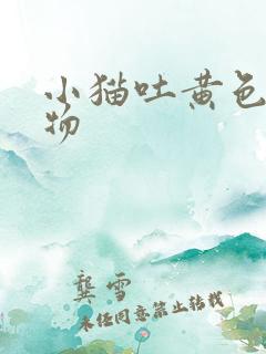 小猫吐黄色粘稠物