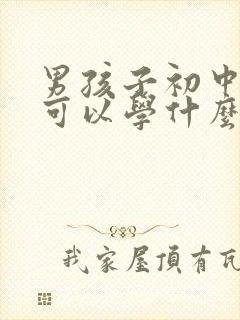 男孩子初中毕业可以学什么技术