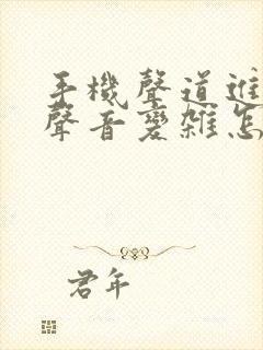 手机声道进水了声音变杂怎么办