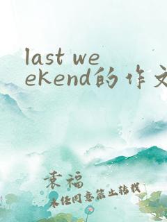 last weekend的作文英语