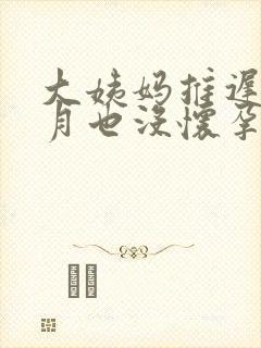 大姨妈推迟半个月也没怀孕怎么回事