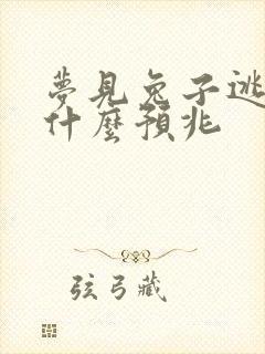 梦见兔子逃跑是什么预兆