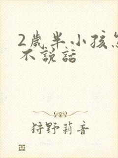 2岁半小孩怎么不说话