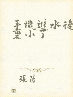 手机进水后声音变小了