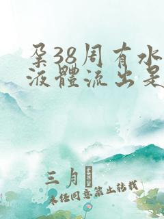 孕38周有水状液体流出是怎么回事