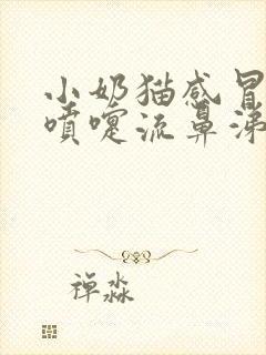 小奶猫感冒了打喷嚏流鼻涕怎么办