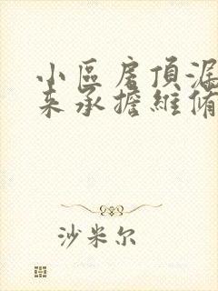 小区房顶漏水谁来承担维修