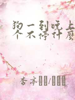 狗一到晚上就叫个不停什么原因