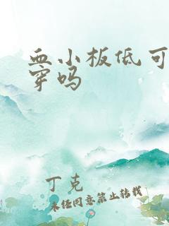 血小板低可以骨穿吗