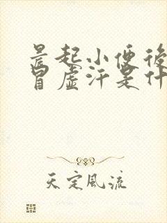 晨起小便后头晕冒虚汗是什么原因引起的