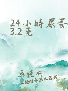 24小时尿蛋白3.2克