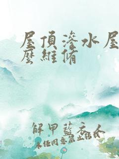 屋顶渗水屋内怎么维修