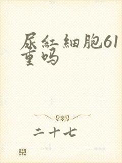 尿红细胞61严重吗