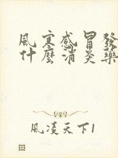 风寒感冒发烧吃什么消炎药