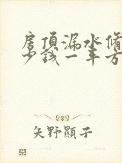 房顶漏水修补多少钱一平方