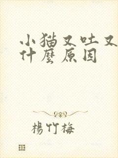 小猫又吐又拉是什么原因