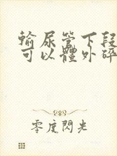 输尿管下段结石可以体外碎石吗