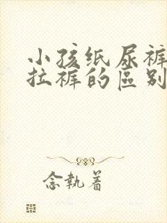 小孩纸尿裤和拉拉裤的区别