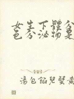 女生下体分泌黄色分泌物是什么?