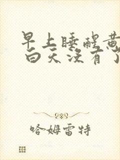 早上睡醒黄鼻涕 白天没有了