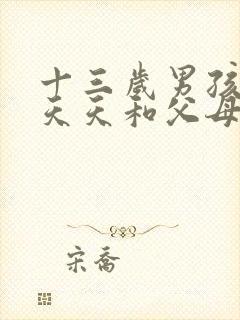 十三岁男孩叛逆天天和父母吵架