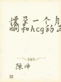 怀孕一个月的孕酮和hcg的正常值是多少