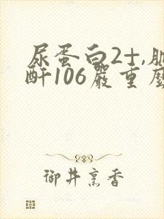尿蛋白2+,肌酐106严重么?