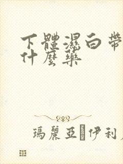 下体湿白带多吃什么药