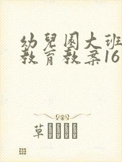 幼儿园大班爱国教育教案16篇