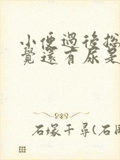 小便过后总是感觉还有尿是什么原因