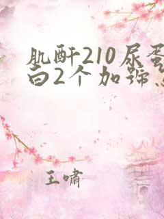 肌酐210尿蛋白2个加号怎么回事