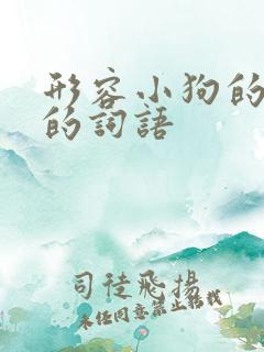 形容小狗的叫声的词语