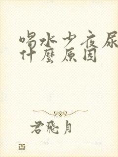 喝水少夜尿多是什么原因