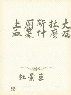 上厕所拉大便出血是什么病