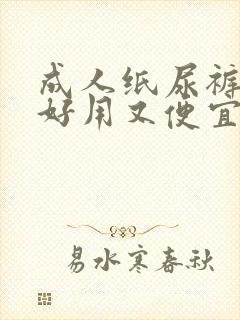 成人纸尿裤哪种好用又便宜