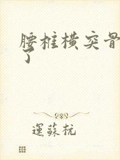 腰椎横突骨骨折了