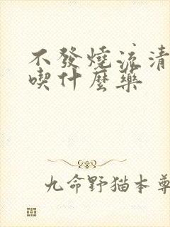 不发烧流清鼻涕吃什么药