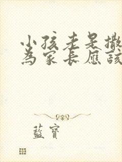 小孩老是撒谎做为家长应该怎么办