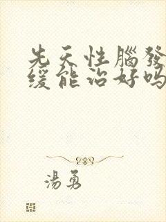 先天性脑发育迟缓能治好吗