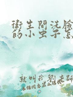 卫生间洗脸盆上的小虫子怎么除