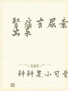 肾痛有尿意尿不出来