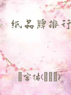 纸品牌排行
