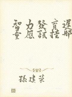 智力发育迟缓儿童应该挂哪科